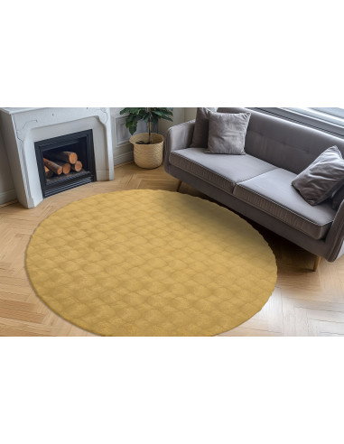 Diamond Cut 800 Honey Rug – Geometric Luxury Carpet