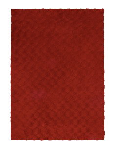 Tappeto moderno rosso Diamond Cut 800