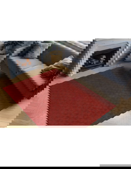 Diamond Cut 800 Redd Red Round Rug – Soft & Durable