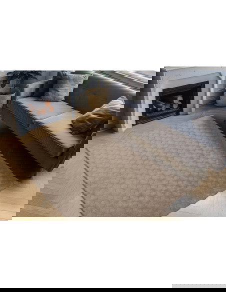 Diamond Cut 800 Taupe Rug – Modern Geometric Carpet