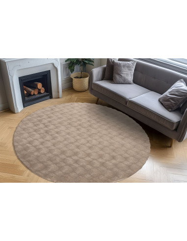 Tappeto moderno Diamond Cut 800 tortora