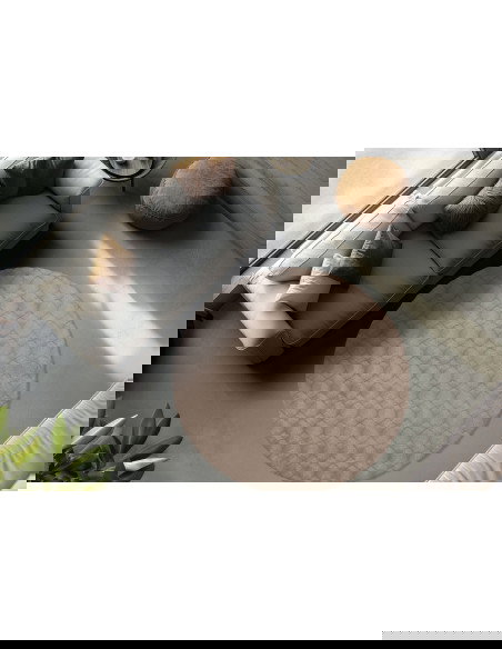 Tappeto moderno Diamond Cut 800 tortora