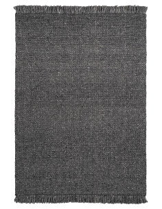 Eskil 515 Anthracite Rug – Handwoven Wool & Viscose