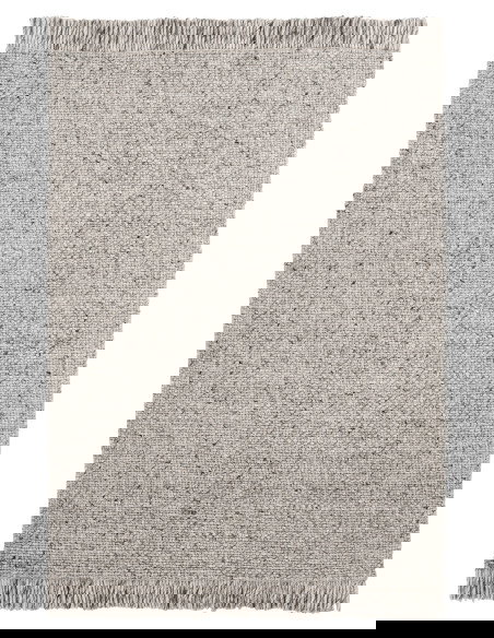 Eskil 515 Grey Handwoven Wool Rug – Soft & Durable