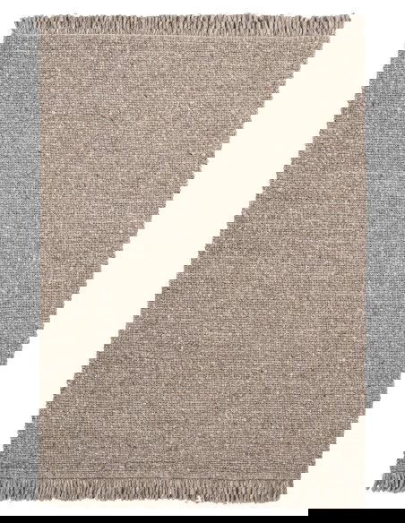 Eskil 515 Taupe Handwoven Wool Rug – Elegant Natural Carpet