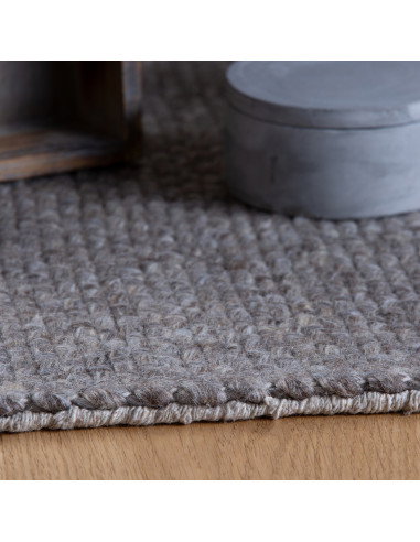 Eskil 515 Taupe Handwoven Wool Rug – Elegant Natural Carpet
