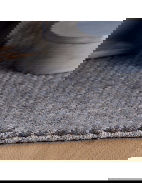 Eskil 515 Taupe Handwoven Wool Rug – Elegant Natural Carpet