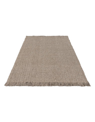 Eskil 515 Taupe Handwoven Wool Rug – Elegant Natural Carpet