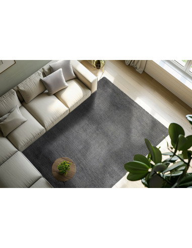 Tappeto salotto grigio moderno elegante e resistente