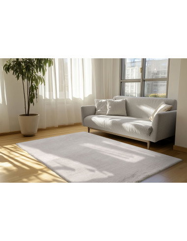 Tappeto moderno grigio polare 4,5 cm