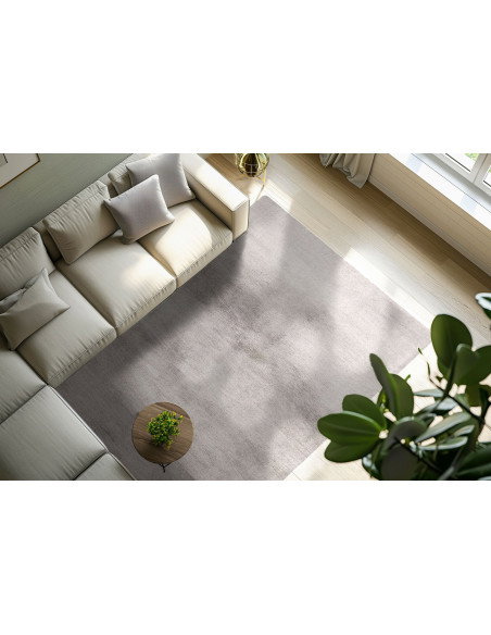 Tappeto moderno grigio polare 4,5 cm
