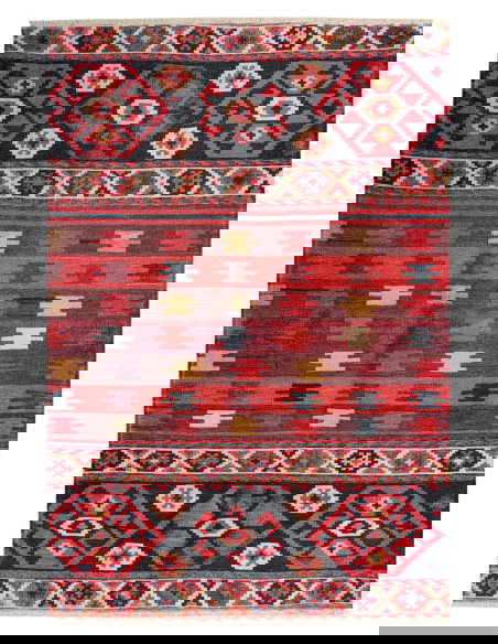 Ethno 261 Multi Geometric Rug – Vibrant Turkish Carpet