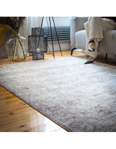 Everest 432 Coffee Vintage Rug – Durable Polyester Carpet