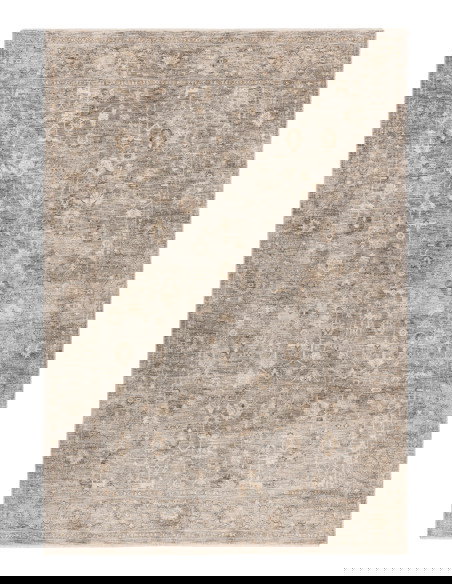 Everest 435 Grey Vintage-Style Rug with Soft Texture