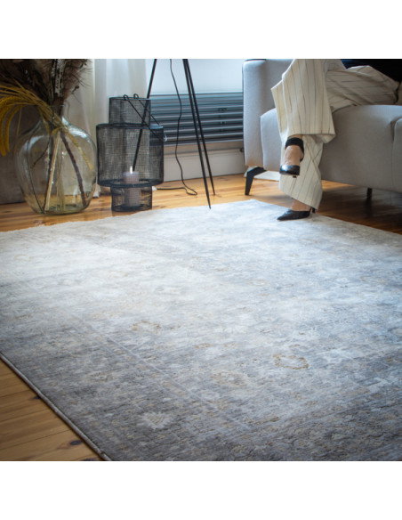 Tappeto salotto Everest grigio elegante e moderno