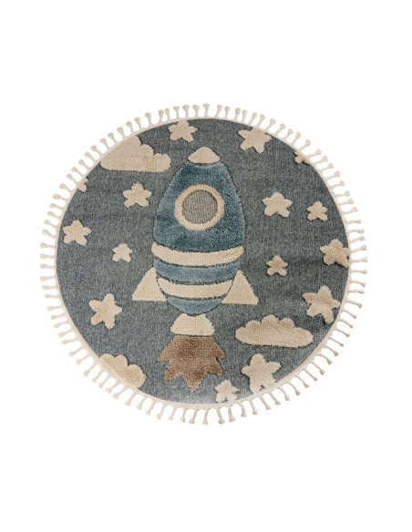 Tappeto moderno per cameretta con design spaziale