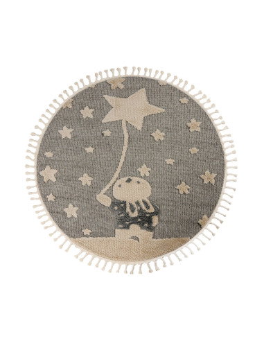 Fano 393 Rast Round Kids Rug – Soft Durable Carpet