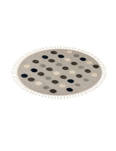 Fano 394 Dots Round Rug with Polka Dot Design