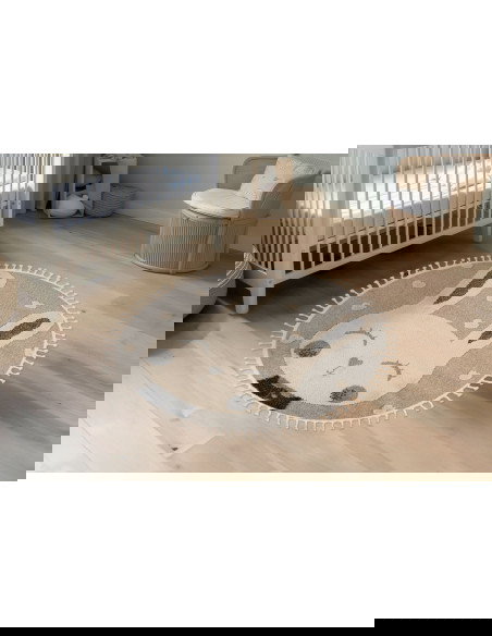 Fano 395 Rahe Round Kids Rug – Soft Durable Carpet