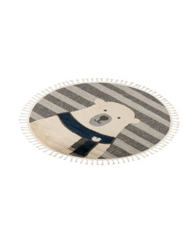 Fano 398 Bear Kids’ Round Rug – Soft & Durable Carpet