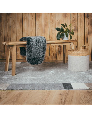 Frisco 281 Grey Modern Geometric Rug – Soft & Durable