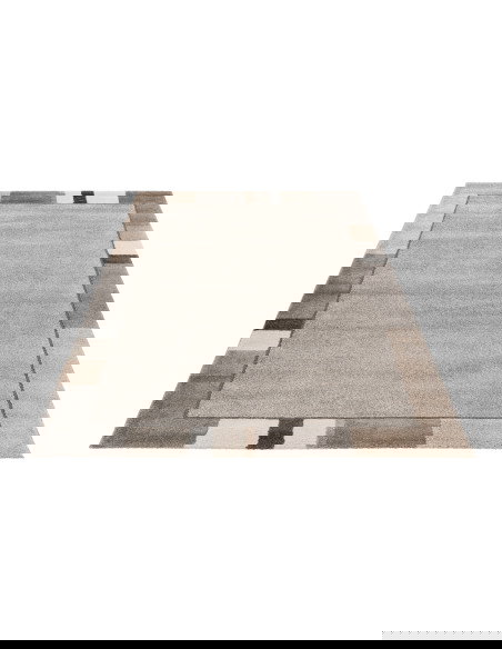 Frisco 281 Grey Modern Geometric Rug – Soft & Durable