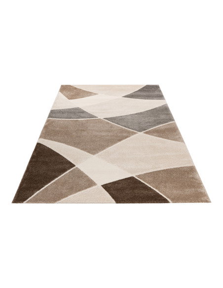 Frisco 282 Taupe Geometric Rug in Soothing Taupe Tones