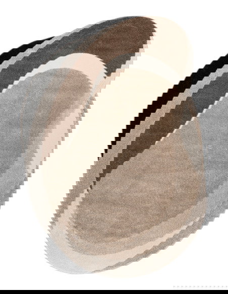 Tappeto moderno Frisco 286 tortora per salotto elegante