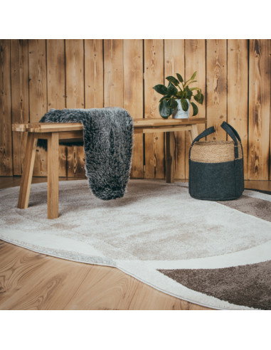 Frisco 286 Taupe Rug – Modern Geometric Carpet