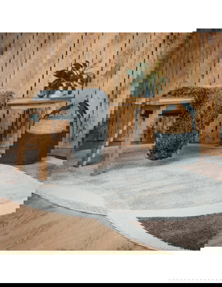 Tappeto moderno Frisco 286 tortora per salotto elegante