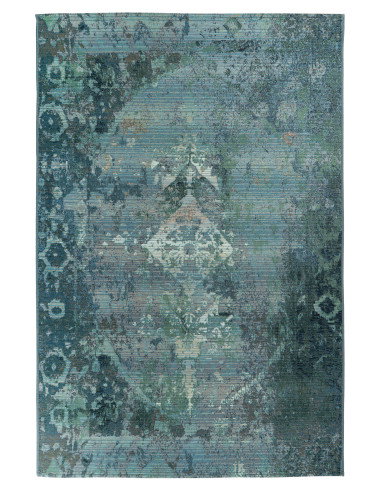 Gobelina 643 Ocean Vintage Rug with Blue Tones