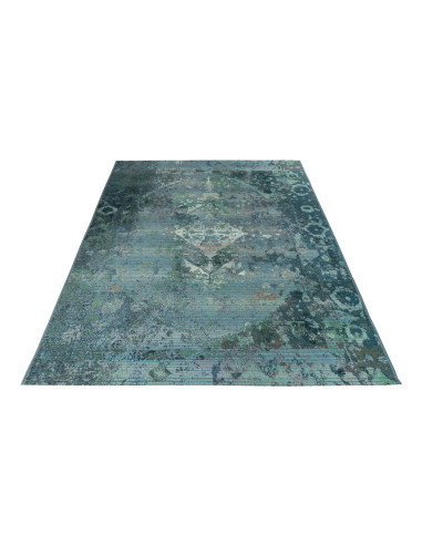 Gobelina 643 Ocean Vintage Rug with Blue Tones