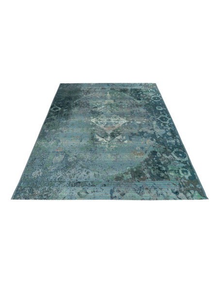Gobelina 643 Ocean Vintage Rug with Blue Tones