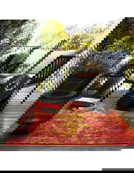 Tappeto moderno Gobelina 643 rosso per salotto