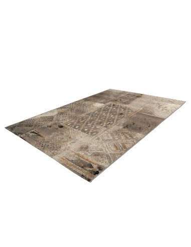 Gobelina 644 Grey Vintage Rug with Geometric Patterns