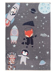Kids Space-Themed Recycled Cotton Rug – Soft & Durable