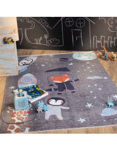 Kids Space-Themed Recycled Cotton Rug – Soft & Durable 2