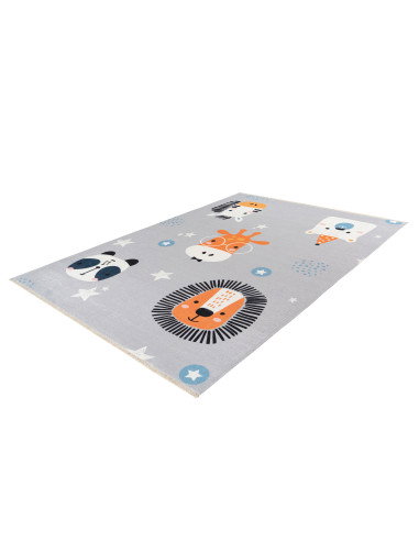 Eco-Friendly Kids Rug with Playful Animal Design