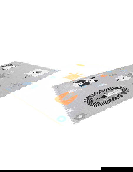 Eco-Friendly Kids Rug with Playful Animal Design