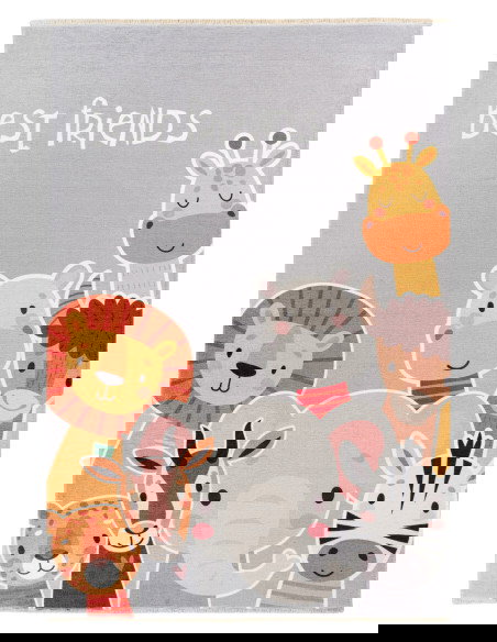 Greta 606 Natural Recycled Cotton Kids Rug