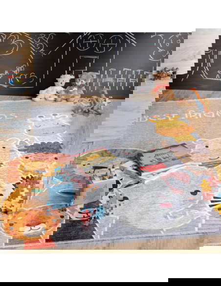 Greta 606 Natural Recycled Cotton Kids Rug