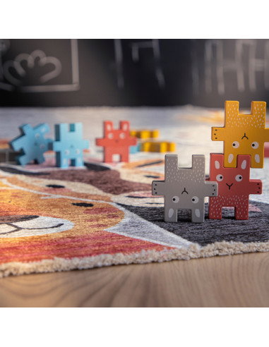 Greta 606 Natural Recycled Cotton Kids Rug