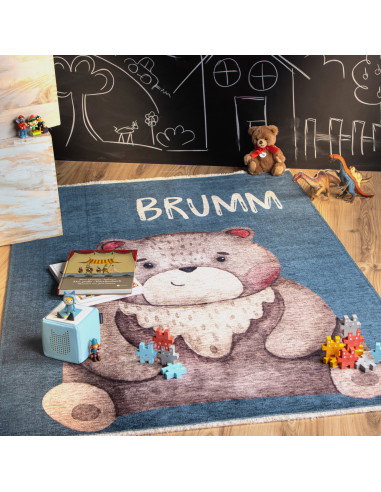 Greta 613 Brum Natural Cotton Rug for Kids