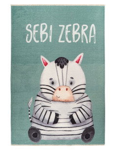 Eco-Friendly Child’s Zebra Rug – Soft & Durable Design