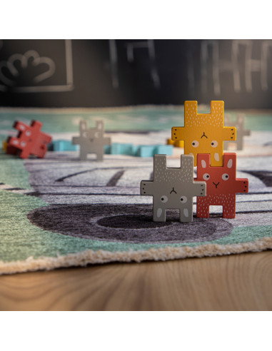 Tappeto moderno Greta 614 zebra per salotto e cameretta