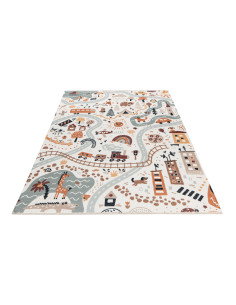Greta 622 stre Natural Child-Friendly Rug with Playful Design 2