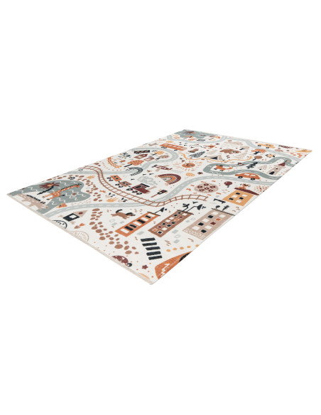 Greta 622 stre Natural Child-Friendly Rug with Playful Design