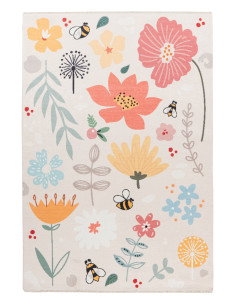 Greta 623 Flow Floral Rug in Recycled Cotton
