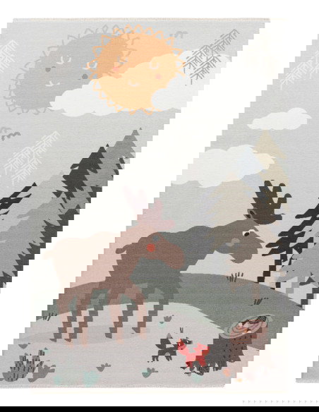 Tappeto moderno Greta 627 muschio per camerette