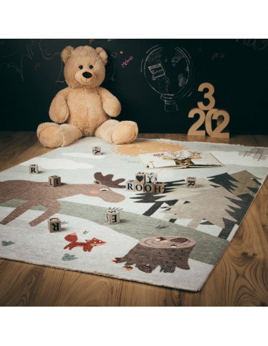 Greta 627 Moss Children's Rug – Eco-Friendly & Durable